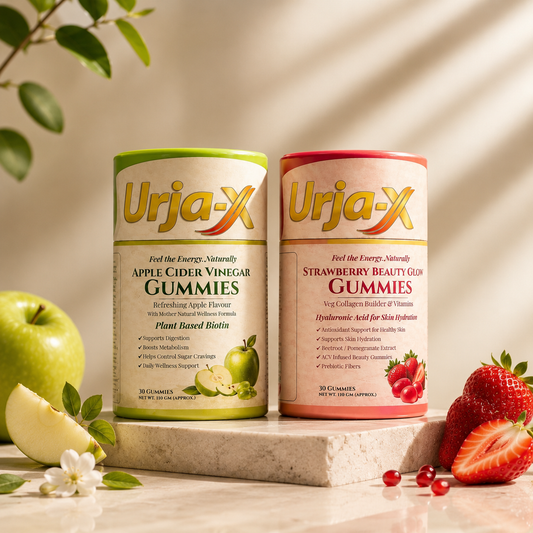 Urja - X Apple Cider Vinegar & Strawberry Beauty Glow Gummies Combo