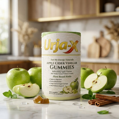 Urja-X Apple Cider Vinegar Gummies – Digestion & Metabolism Support (30 Gummies)