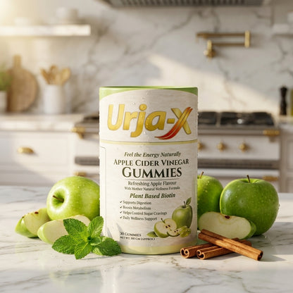 Urja-X Apple Cider Vinegar Gummies – Digestion & Metabolism Support (30 Gummies)