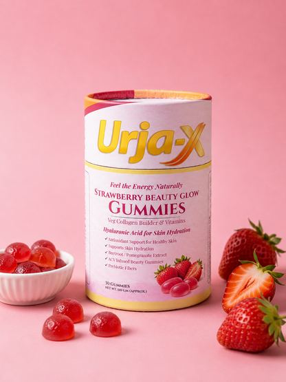 Urja - X Apple Cider Vinegar & Strawberry Beauty Glow Gummies Combo