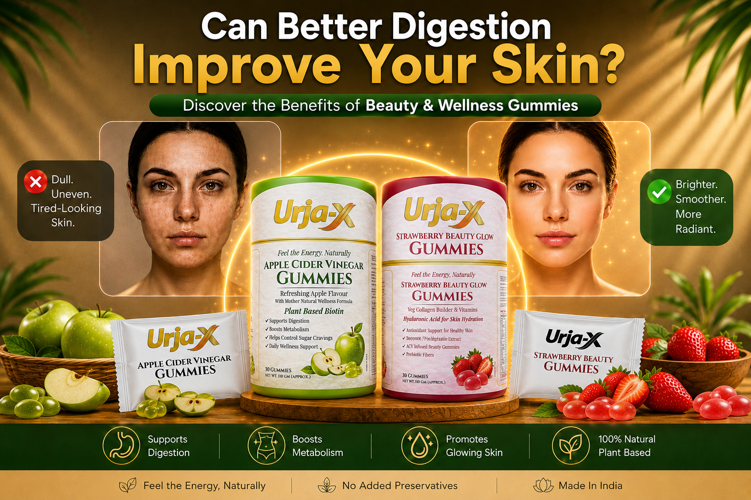 Can Better Digestion Improve Your Skin? Discover the Benefits of Beauty & Wellness Gummies